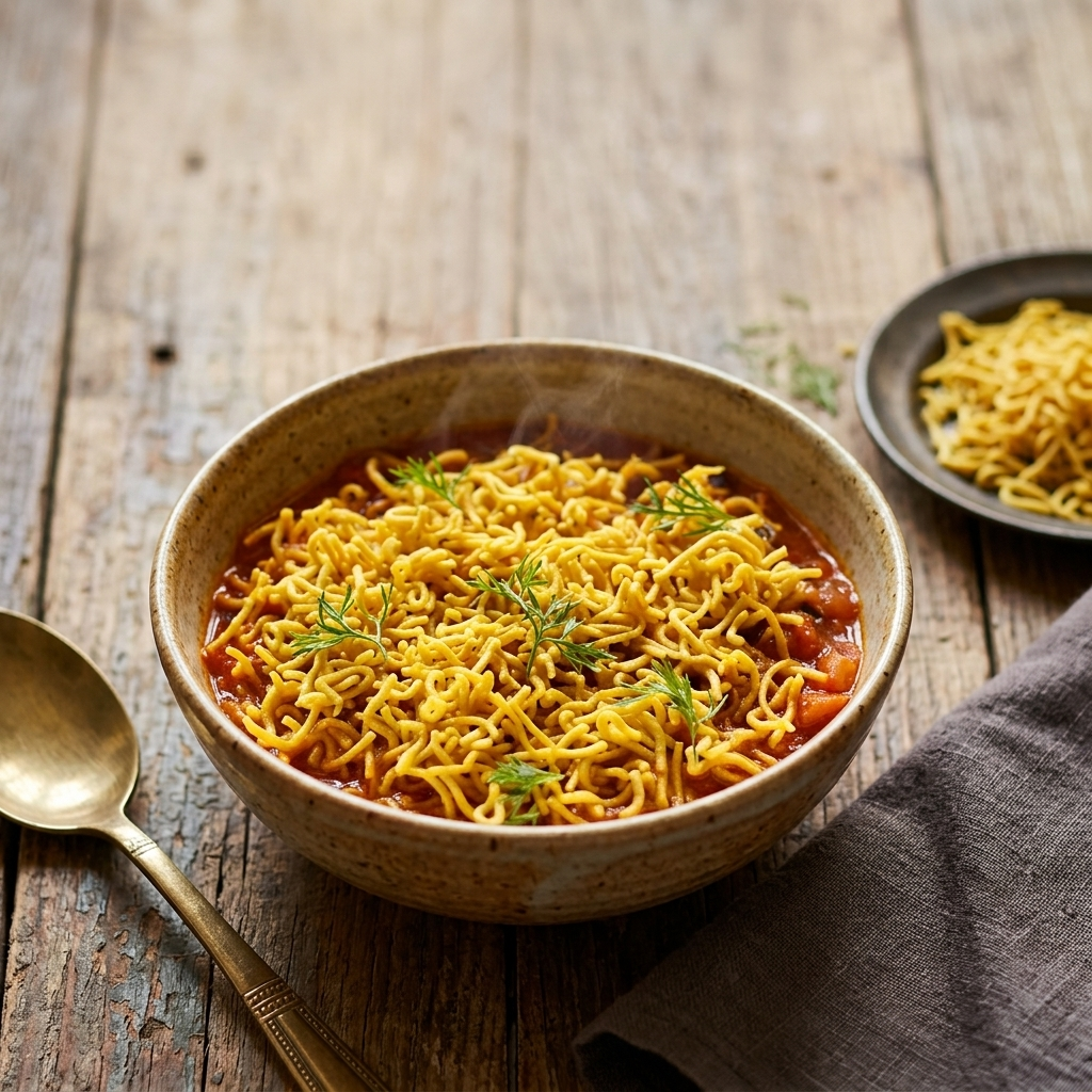 sev tameta shaak recipe