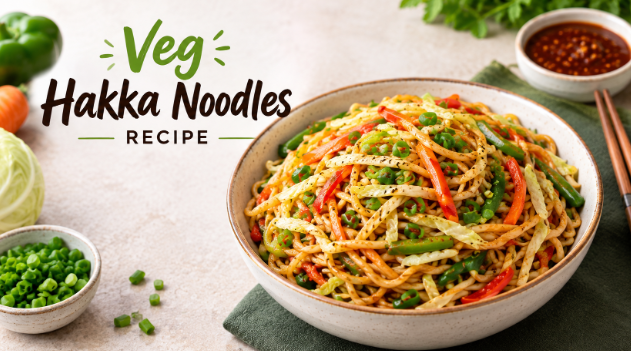 VEG HAKKA NOODLES RECIPE