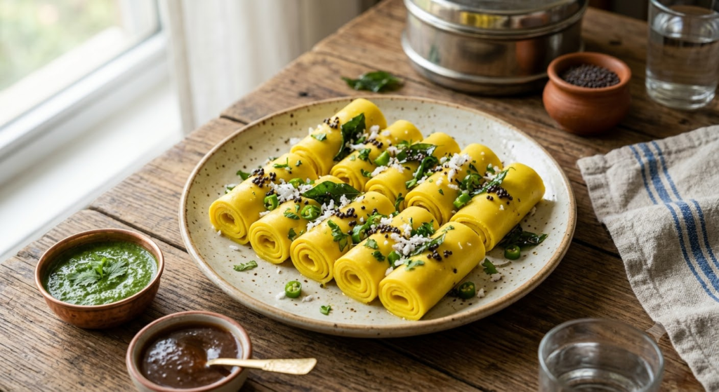 Khandvi Gujarati Breakfast Recipes