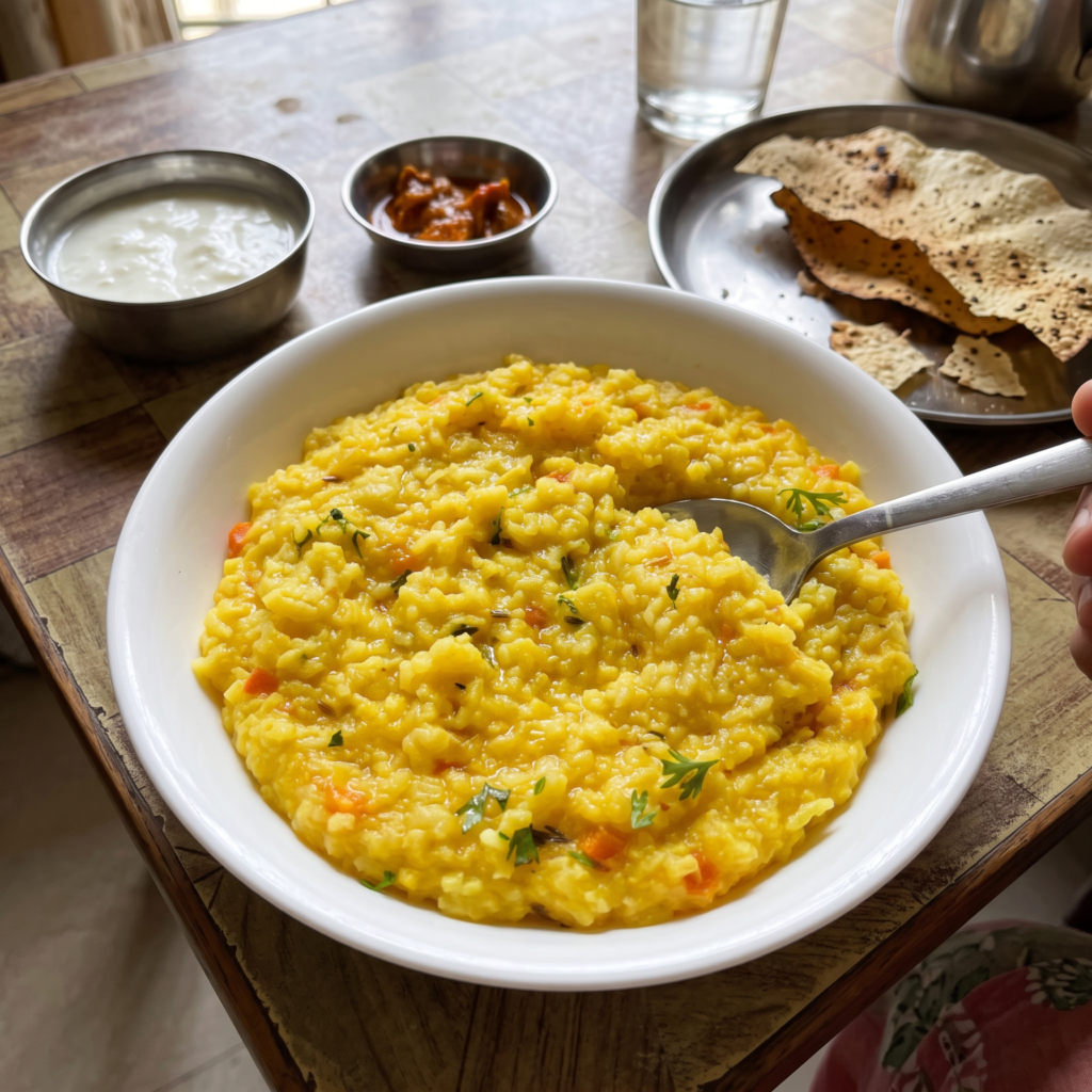 moong dal khichdi recipe 1
